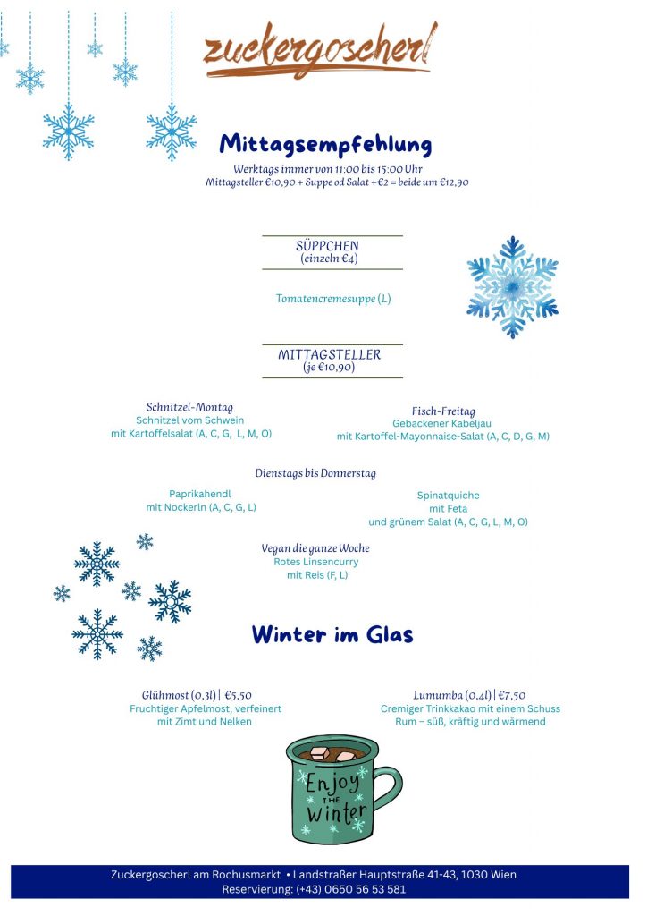 KW_9Zuckergoscherl_Tagesteller_Mittagsmenü_Getränke